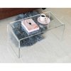 Fabulaxe Rectangular Acrylic Waterfall Modern Coffee Table QI003600